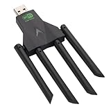 Adattatore WiFi a doppia banda USB 1300 Mbit/S 4 antenne Networking Card per PC, laptop, non necessita di una scheda di rete wireless di driver