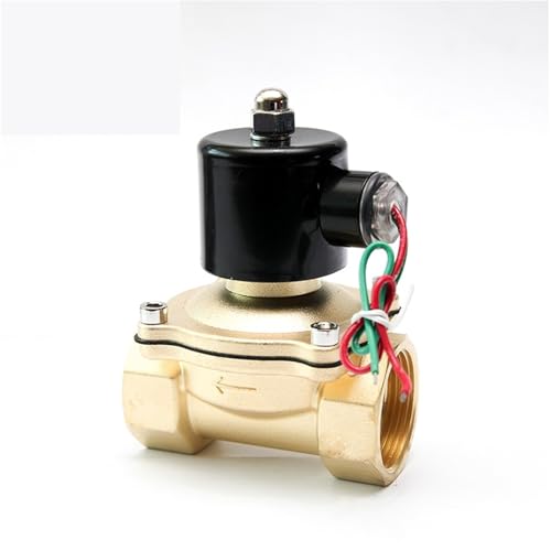 Électrovanne laiton normalement fermée 3/4 pouce commande 110V CA 24V 12V CC - 4