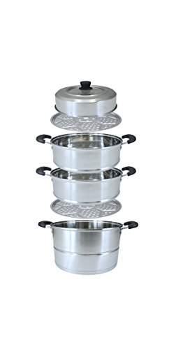 Concord 3 Tier Premium Stainless Steel Steamer Set (26 Cm) #TOP7
