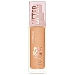 Maybelline New York Foundation with SPF20, Lifter Plump & Glow Foundation, All Day Wear, Buildable and Radiant Coverage, Plump and Brighter Skin Overtime, Shade: 123