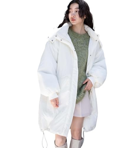 [ウィゴー] モンスター パテッドコート アウター 中綿 ブルゾン 防寒 ロングコート ビッグシルエット 韓国 ストリート 大人 カジュアル 秋服 冬服 春 秋 冬 レディース S オフホワイト