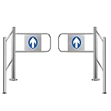 Porte à pousser : Le barrage d'entrée ne peut être ouvert que dans un sens, pas dans le sens inverse. Il suffit de pousser doucement pour ouvrir la porte.
