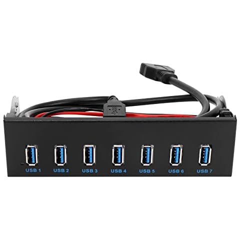 Pltqfdwo 7 Port USB 3.0 Hub with CD-ROM Drive Cover