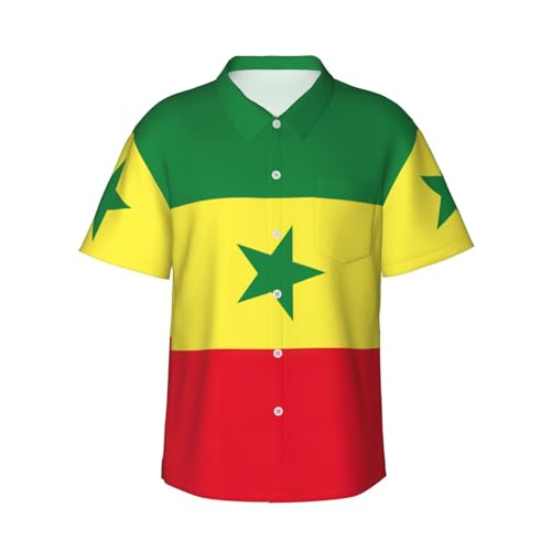 Chemise hawaïenne Sénégal pour homme contre la chaleur des vacances