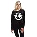 Produktbild AC/DC Damen Tour Emblem Cropped Sweatshirt, Schwarz (Black Blk), 36 (Herstellergröße: Small)