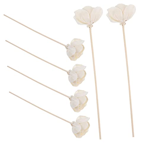ARTIBETTER 6pcs Flower Diffuser Sticks Replaceable Rattan Sticks for Home Fragrance Decorative Dried Flowers for Fire Design for Safe Use