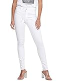 elastic cotton quality Only NOS Onlblush Mid SK ANK Raw Rea0730 Vaqueros, White, 38W / 30L para Mujer