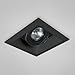 Eurofase TE111-01 1-Light MR16 Recessed Square Mutiple Trim, Black