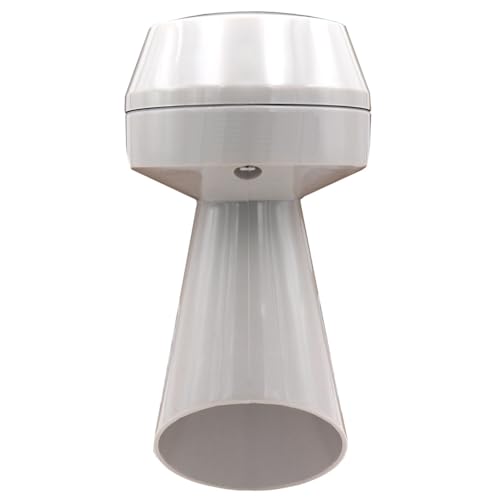 Schabus 200982 Signalhupe, Kleinhupe mit Trichter für akustische Anwendungen, 230 V, grau