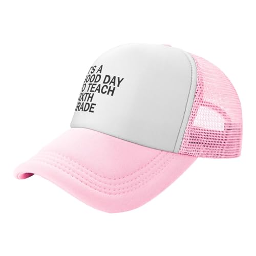 It's A Good Day to Teach Sixth Grade Mesh Toddler Hat Sun Protection Baby Boy Baseball Cap for Outdoor Beach Kids2