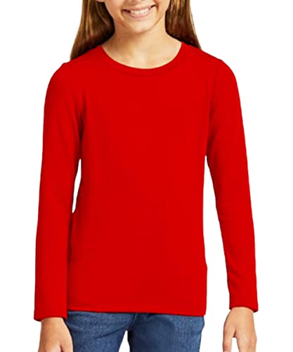 Image of Printmate Plain Casual Wear Kids Tshirts | Full Sleeve Round Neck Premium Cotton Kids T-Shirts for Boys and Girls