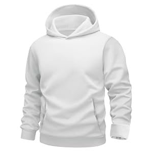 MAGCOMSEN Mens Hoodies Fashion Casual Athletic Hoody Pullover Fleece Lined Simple Soft Sweatshirts with Kangaroo Pocket