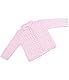 BabyPrem Frühchen Babykleidung StrickJäckchen Pullover Spitzen Mädchen Unisex 38-44cm ROSA PREM 2