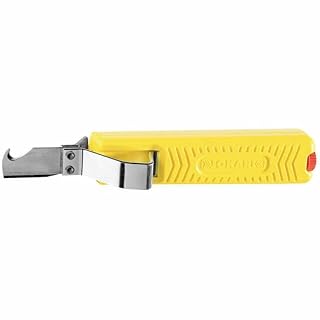 Jokari 490107 Kit de traitement de câbles (avec couteau à câble n° 28, dénudeur de câbles n° 12 et pince à dénuder Super 4 Plus, pour câbles ronds Ø 8-28 mm)