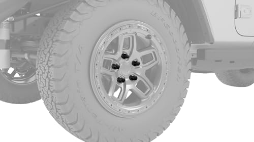 Tuercas negras 14x1.5 AEV de style OE para JL Wrangler y Gladiator de 24 piezas 2