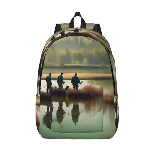 Sac à dos d'ordinateur EdWal voyage imprimé pêcheurs ergonomique et grand compartiment