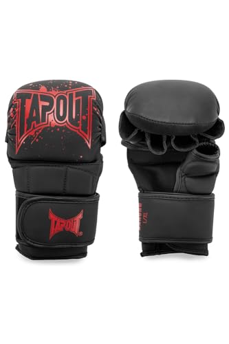 Gants de sparring MMA Tapout Rancho en cuir synthétique pour entraînement de combat au sol