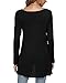 POPYOUNG Women's Plus Size Long Sleeve Tunic Tops Fall Shirts to Wear with Leggings Loose Fit Dressy V-Neck Blouse M-5XL 4XL, Black