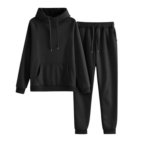 GAHIEDIM Sweatsuits Women 2 Piece Outfit,Sweatsuits Women 2 Piece Outfit Casual Oversized Hoodie Sweatpants Set Matching Comfy Sets Clothing Black Large - image 2