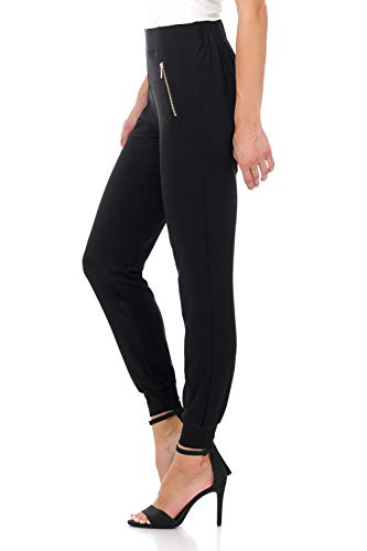 Rekucci Travel in Style - Women's Soft Chic Pant with Zipper Pockets2