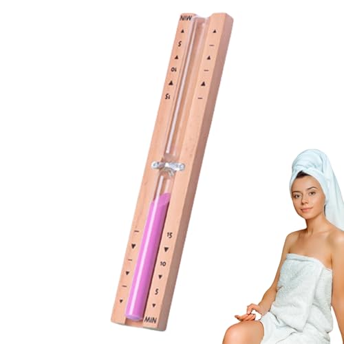 Sauna Timer, Hourglass Timer, 30 Minutes Wood Rotating Sauna | Precise Clock Home and Commercial Use Clock Wall Mounted Decoration for Coffee House, Bathroom