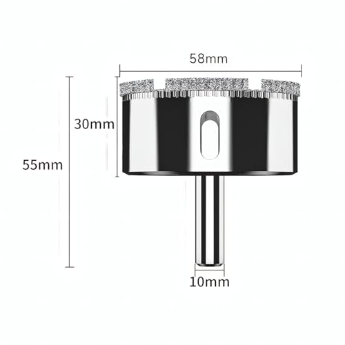 Juego de 10 brocas de diamante 9 mm para taladro miniatura 2