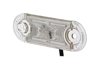 Hella 2XS 959 855-401 Umrissleuchte - Begrenzungsleuchte - Anhänger - Wohnwagen - DuraLED S - LED - 12/24V - ECE - Lichtscheibenfarbe: glasklar - Kabel: 500mm - seitlicher Anbau
