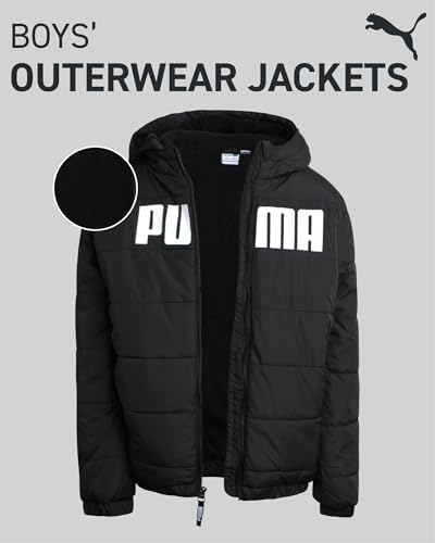 PUMA Boys' Puffer Bubble Jacket - Polar Fleece Lined Outerwear Jacket for Boys (S-XL)2