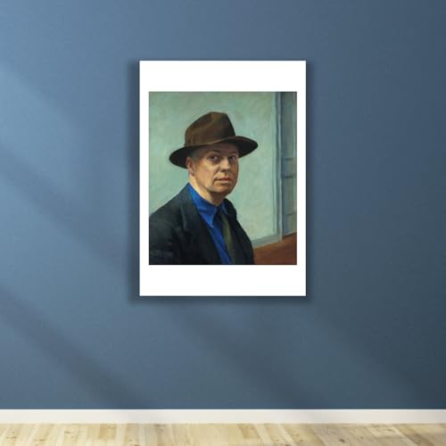 Evitez les reflets avec l'impression d'art mate Edward Hopper Autoportrait medium - 5