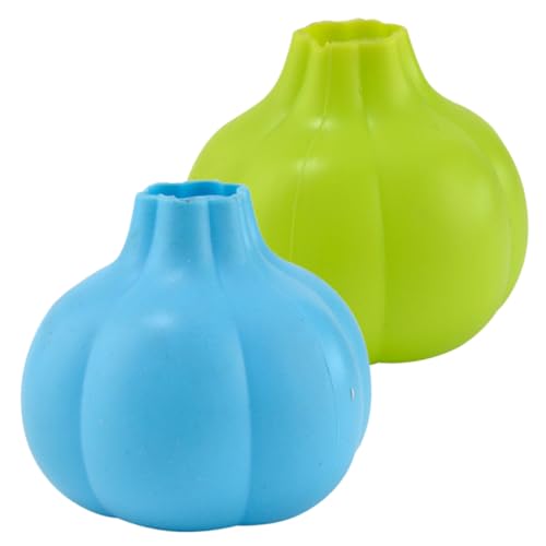OUNONA 2Pcs Silicone Garlic Peeler Tool Portable Lightweight Garlic Skin Remover for Quick Peeling Kitchen Gadget Random Color