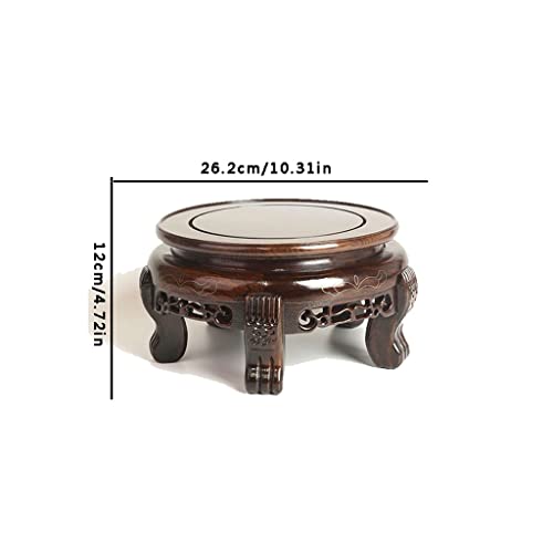Support pour service à thé en pierre étrange et ébène 26cm - 4