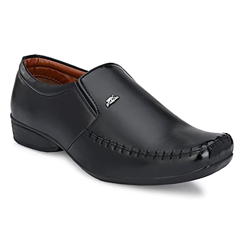 Image of Stylelure Synthetic Leather Formal Shoes for Men(Black)