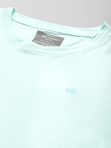 Image of Allen Cooper Men's Super Combed Cotton Rich Solid Round Neck Half Sleeve T-Shirt