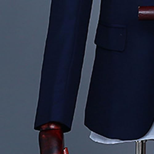 Men's Formal Tuxedo 3 Piece Suits Solid Tuxedos Suit Blazer Vest Pant Slim Fit Formal Bussiness Wedding Suit3