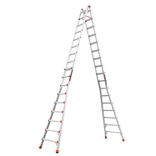 Little Giant Ladders, SkyScraper, M17, 9-17 foot, Stepladder, Aluminum, Type 1A, 300 lbs weight rating, (10110)