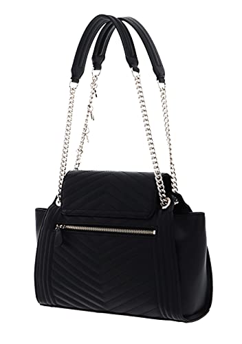 GUESS Women's Lida Shoulder Satchel Handbag Black VG8127094