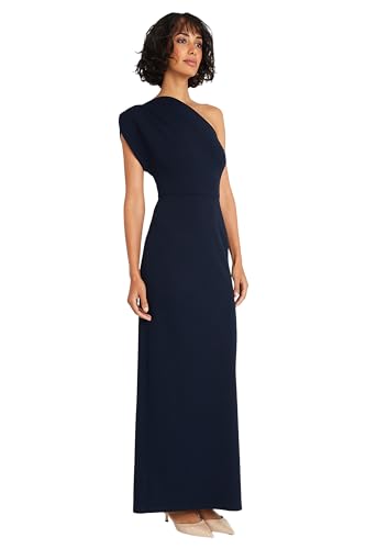 Maggy London Elegant One Shoulder Long Black Tie Maxi Evening Formal Dresses for Women3