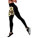 Baumdruck Leggins Damen Lang mit Hohe Taille und Push Up, Sport Hose, Leggings Gym, Figurformende, Tights Hosen für Yoga, Fitness Laufen, Blickdichte Fitnesshose, Shaping Yogahose