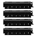 Jynqra 4 Pieces Stainless Steel Heat Plate Shield Flame Tamers for Outdoor BBQ Heat Tent Grill Replacement Par