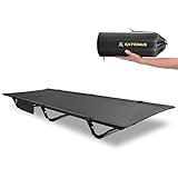 Extremus Mission Mountain Camping Cot, Ultra-Lightweight Sleeping Cot for Adults, 60-Second Easy Set-Up, Supports 310lbs, Folding Cot for Camping, Backpacking, Outdoors and Home(Oxford Black)