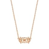 Kendra Scott Ever Short Pendant Necklace for Women, Dainty Fashion Jewelry, 14k Rose Gold-Plated, Ro