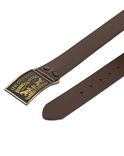 Levi's Men's Everyday Jean Belt with Removable Plaque Buckle4
