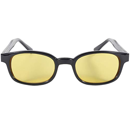 Original KD's Biker Sunglasses 3-pack Smoke, Yellow and Clear Lenses4