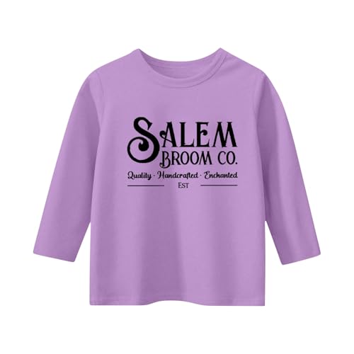 Kids Girls Halloween T-Shirts 3/4 Sleeve Crewneck Tops Teen Attitude Graphic Tees Funny Saying Tops Spooky Halloween T-Shirts2