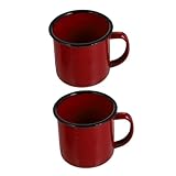 Émail : fabriqué en émail, ce mug aux températures élevées et casse, garantissant une utilisation , mug de camp en émail, mug de feu de