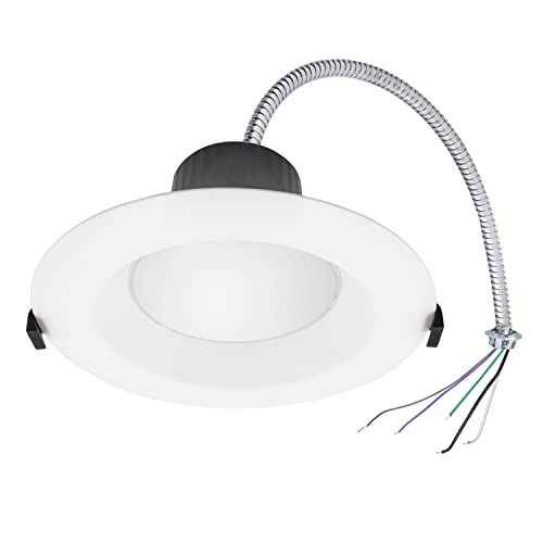 Maxxima 10 In. Recessed Commercial Led Downlight, Selectable Color Temperature/Wattage, Up To 3000 Lumens, Ul Listed, 0-10V Dimmable #TOP17