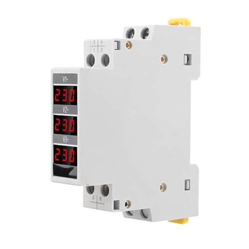 Voltmètre triphasé numérique SDM010 instrument électrique AC 80-500V rail DIN