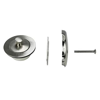 Danco Universal Lift and Turn Bath Drain Trim Kit with Overflow, Brushed Nickel, 89239