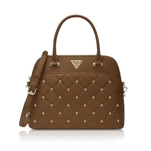Image of Lavie Signature Women's Stud Elko Satchel Handbag | Satchel Bag for Work | Ladies purse | Stylish Shoulder Bag | Gift For Women