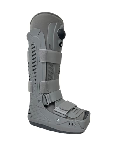 Image of MOTION CAT Walker Boot - Long Length | Size - Medium | Orthopedic Walker Boot for Ankle & Foot Fracture Support | Color - Gray